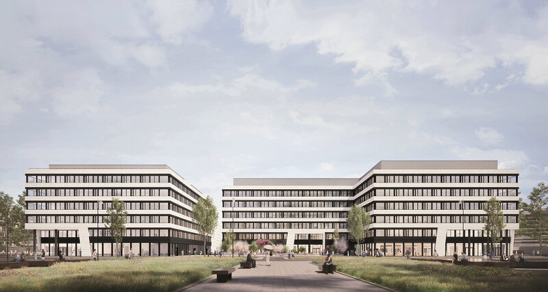 Soll 2023 fertig sein: Der neue Gebäudekomplex am Frankfurter Flughafen